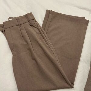Abercrombie & Fitch Tan Tailored Trousers